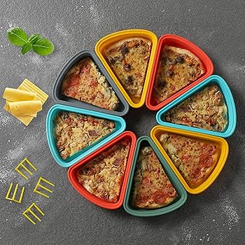 トップス SURGERY destroyed foodie Amazon.com: KEVJES 4sets Reusable Silicone Leftover Pizza